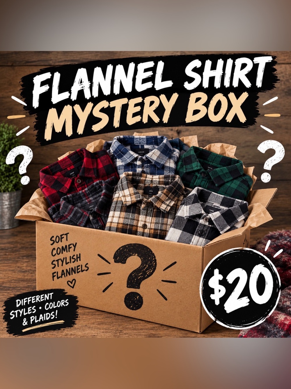 Re-Sellers random flannel mystery box